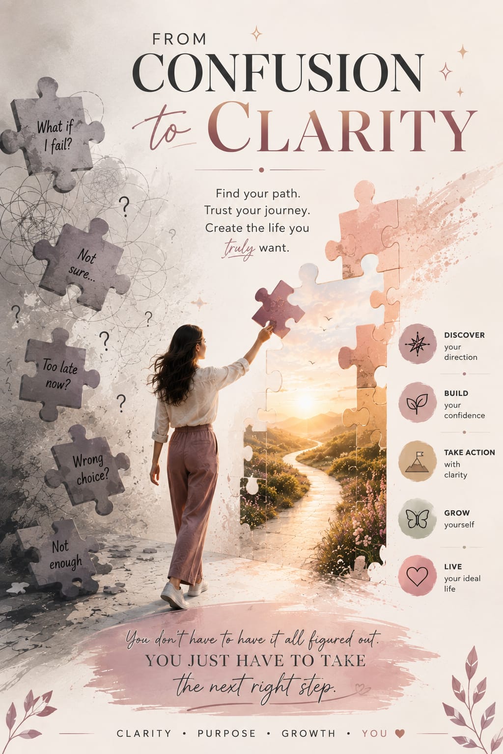 Woman starting her next chapter